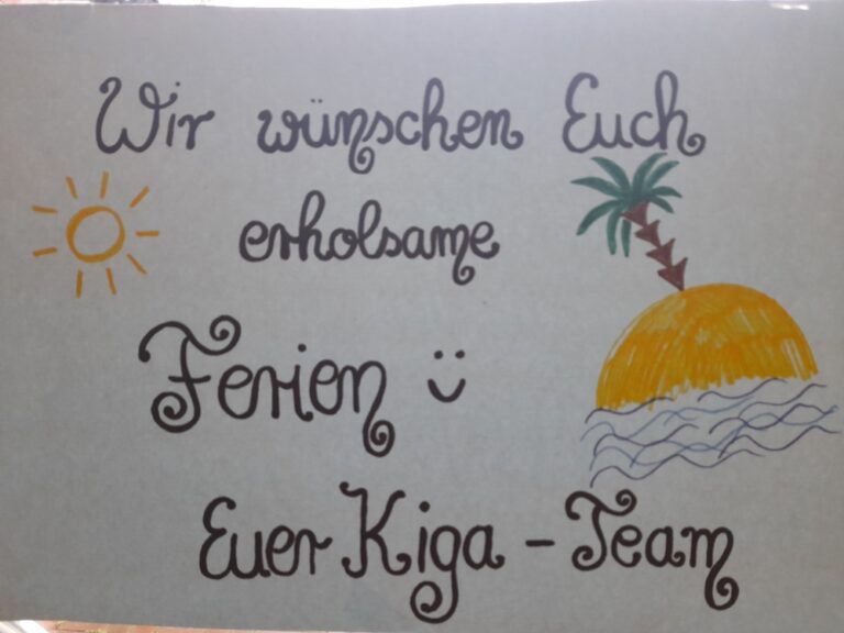  Schöne Ferien - Deine KiTa Bildidee 
